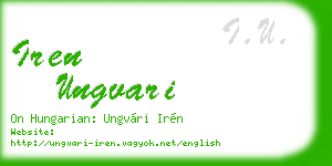 iren ungvari business card